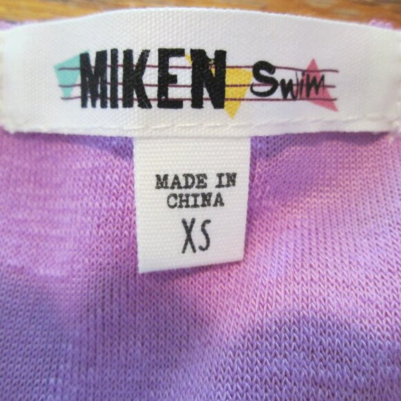 Miken Juniors' Cropped Velour Tank Top Cover-Up NWT Sz XS - Picture 7 of 8